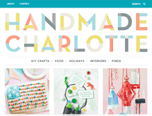 Tablet Screenshot of handmadecharlotte.com